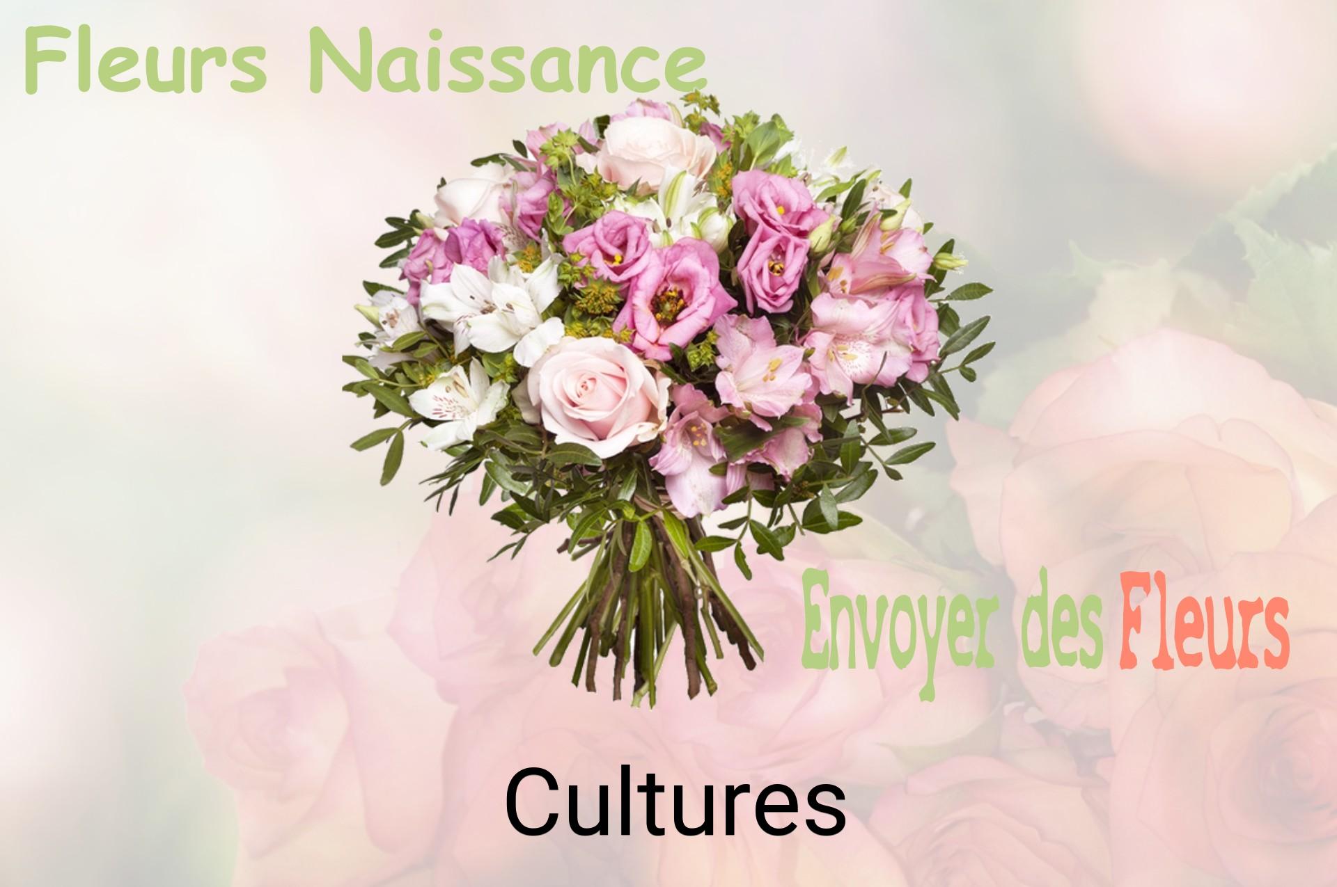 Bouquet de fleurs de naissance livré à Cultures